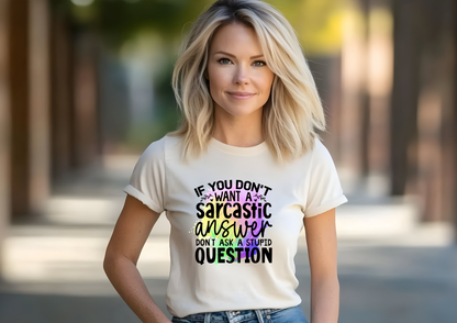 Sarcastic Answer